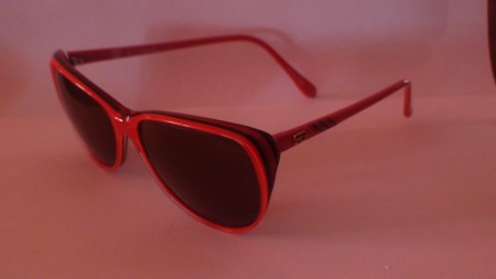 Lunettes De Soleil Renato Balestra - Monture Noire Géométrique - Occasion